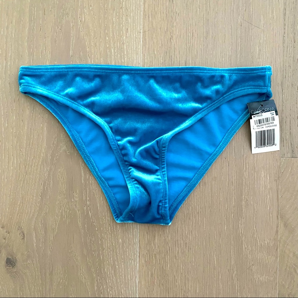 Blue Velvet Bikini Bottom